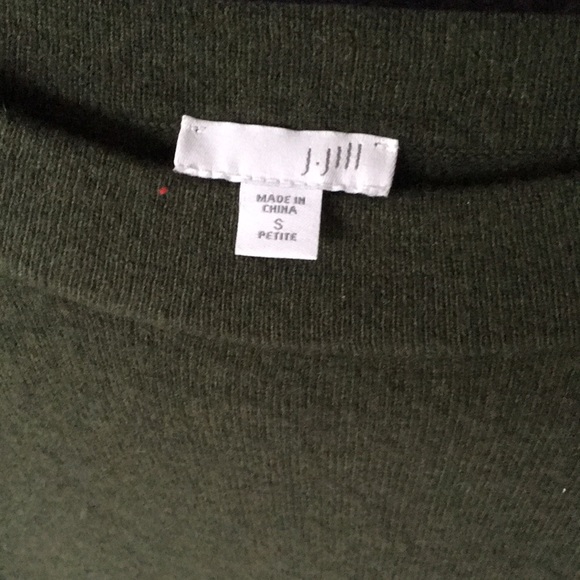 Hunter green wool dress with pockets - Picture 3 of 5